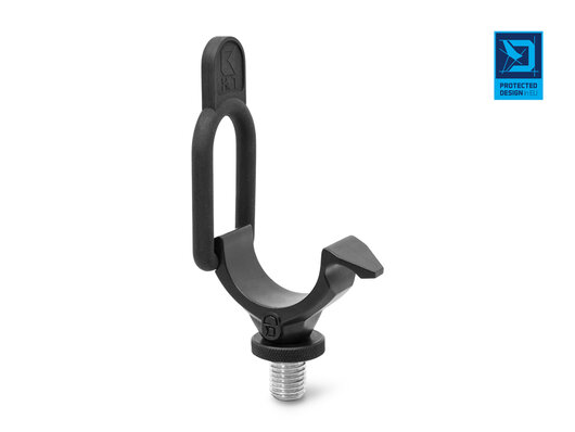 Držiak prúta s poistkou delphin lox / 1x držiak +2x gumička  - 101006077_1